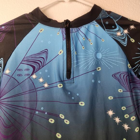 Agua Bendita Eter Noah Rash Guard Rashguard Long Sleeve Blue Size 12 Boys NWT - Picture 3 of 7